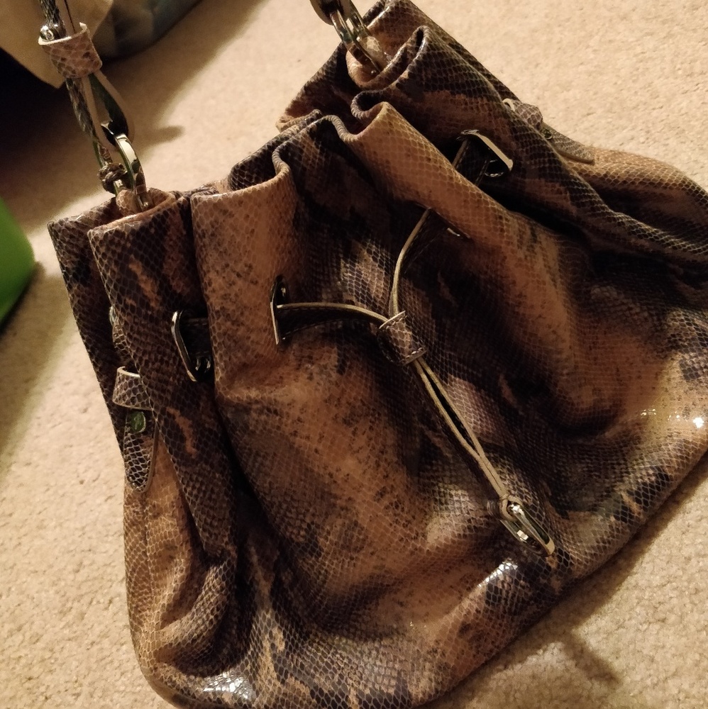 * Cole Haan Ellie Python Cornelia Drawstring - image 2